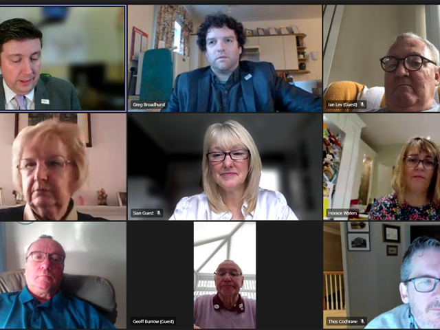 Parliamentarians online meeting