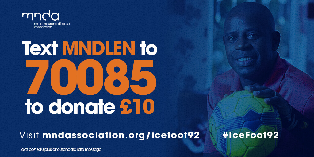 Ice foot 92 text to donate image