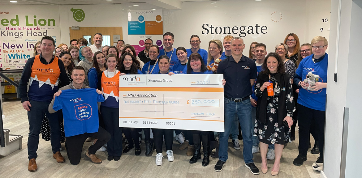 Stonegate cheque presentation