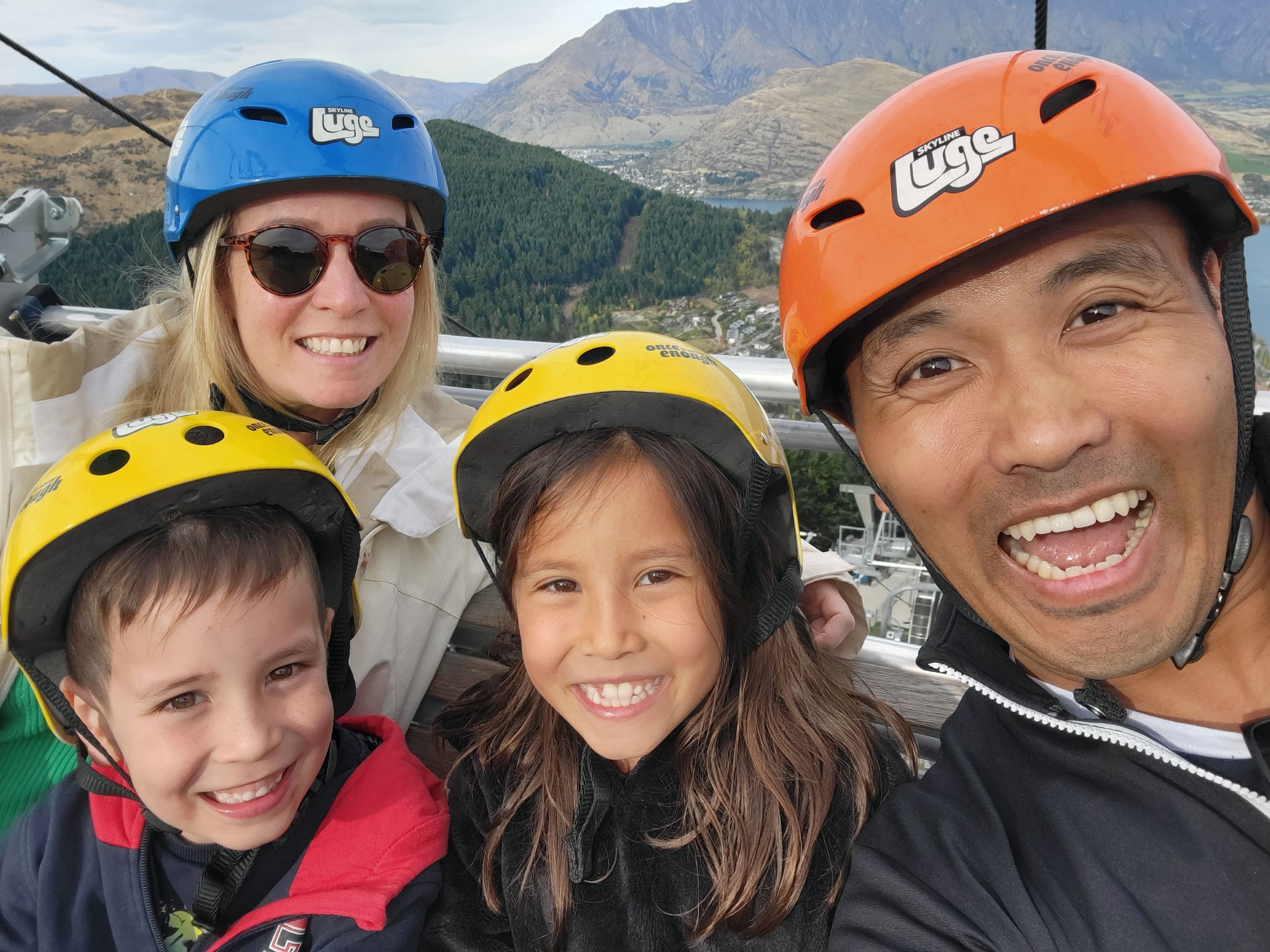 Eugene with his wife, Nicola, and their children