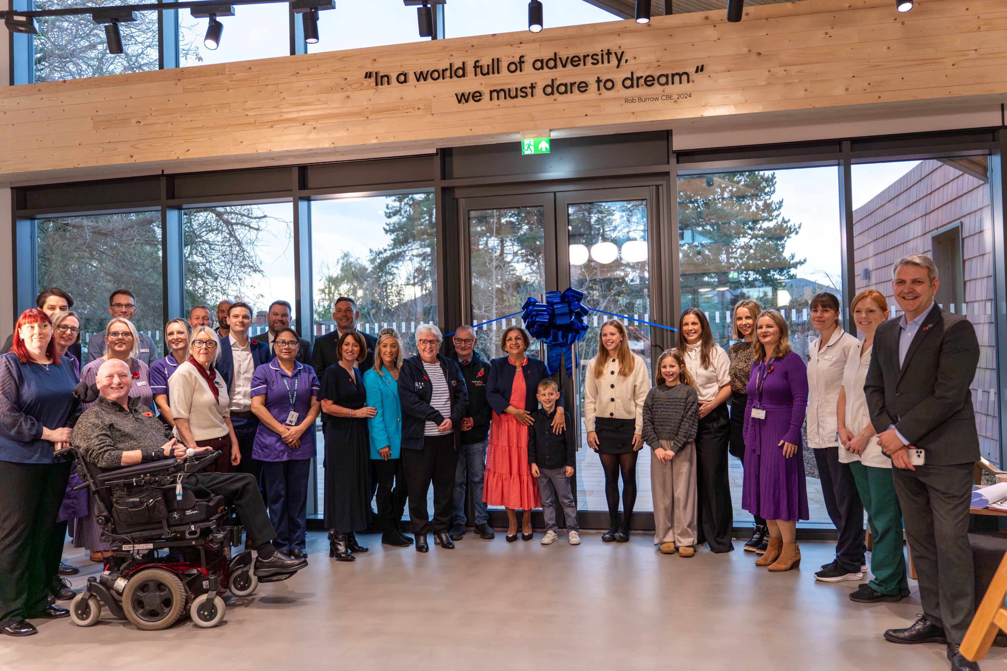 Group of people at Rob Burrow centre