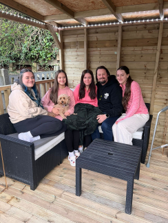 Martyn, Anna and their three daughters